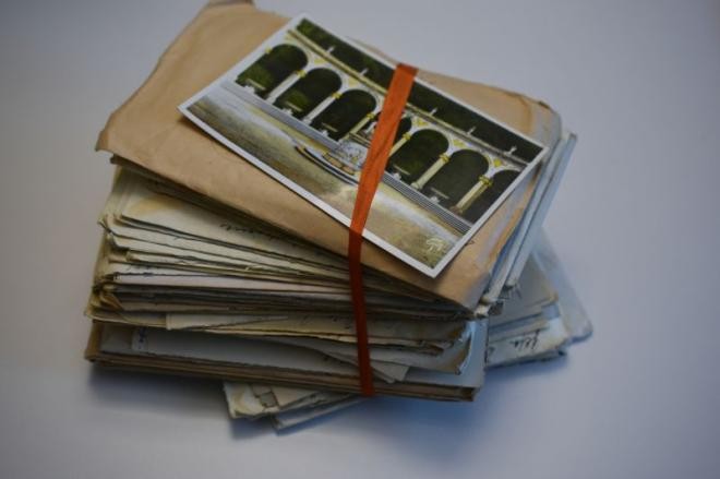 Karton mit Feldpostbriefen Karton mit Feldpostbriefen