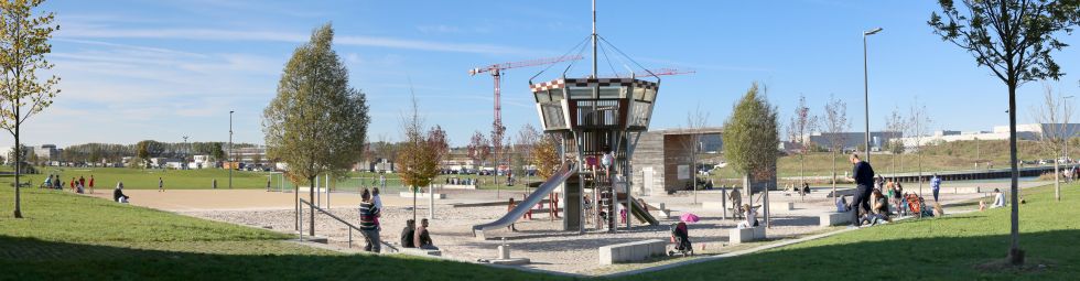 Spielplatz auf dem Flugfeld