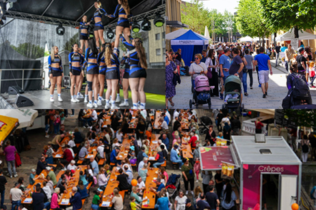 Fotos: Frank Dettenmeyer viele Menschen auf dem Marktplatz in Böblingen beim Stadtfest