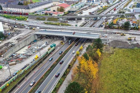 Luftaufnahme Baustelle A81