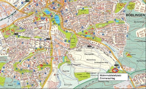 Wohnmobilstellplatz - Stadtplanauszug Wohnmobilstellplatz - Stadtplanauszug